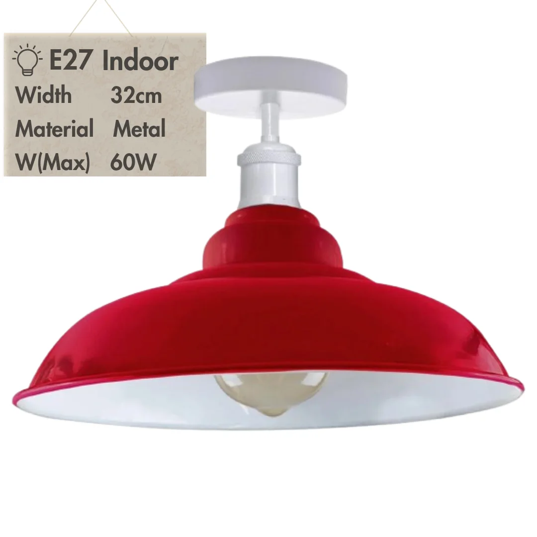 Modern metallic semi flush mount ceiling light with cone-shaped shade, ideal for dining room or bedroom lighting