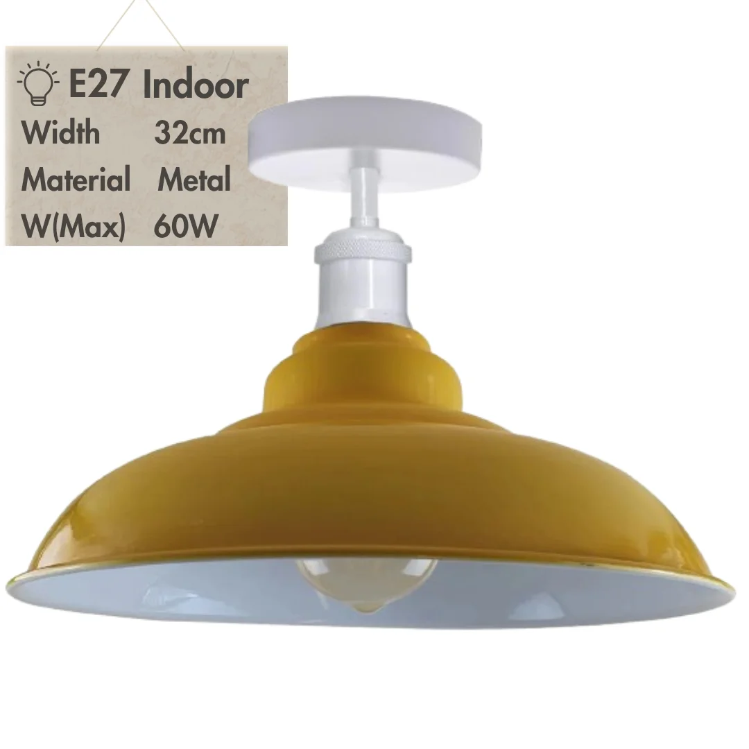 Modern semi flush mount ceiling light with metallic cone shade, ideal for dining room or bedroom lighting ambiance