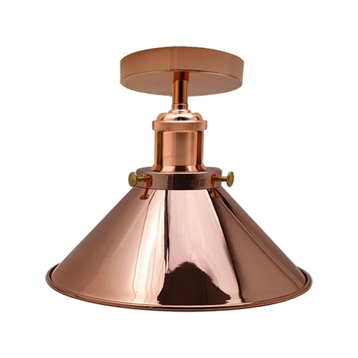 Black metal cone industrial pendant ceiling light with dimmable feature, suitable for home and cafe lighting