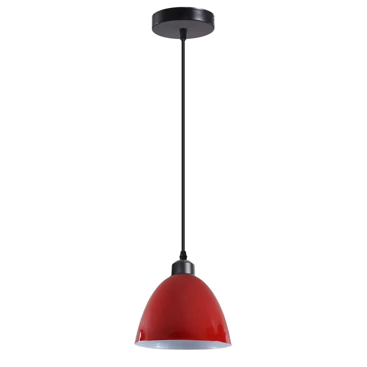 Copper metal cord pendant lighting with adjustable 1m PVC cable and classic modern lampshade design