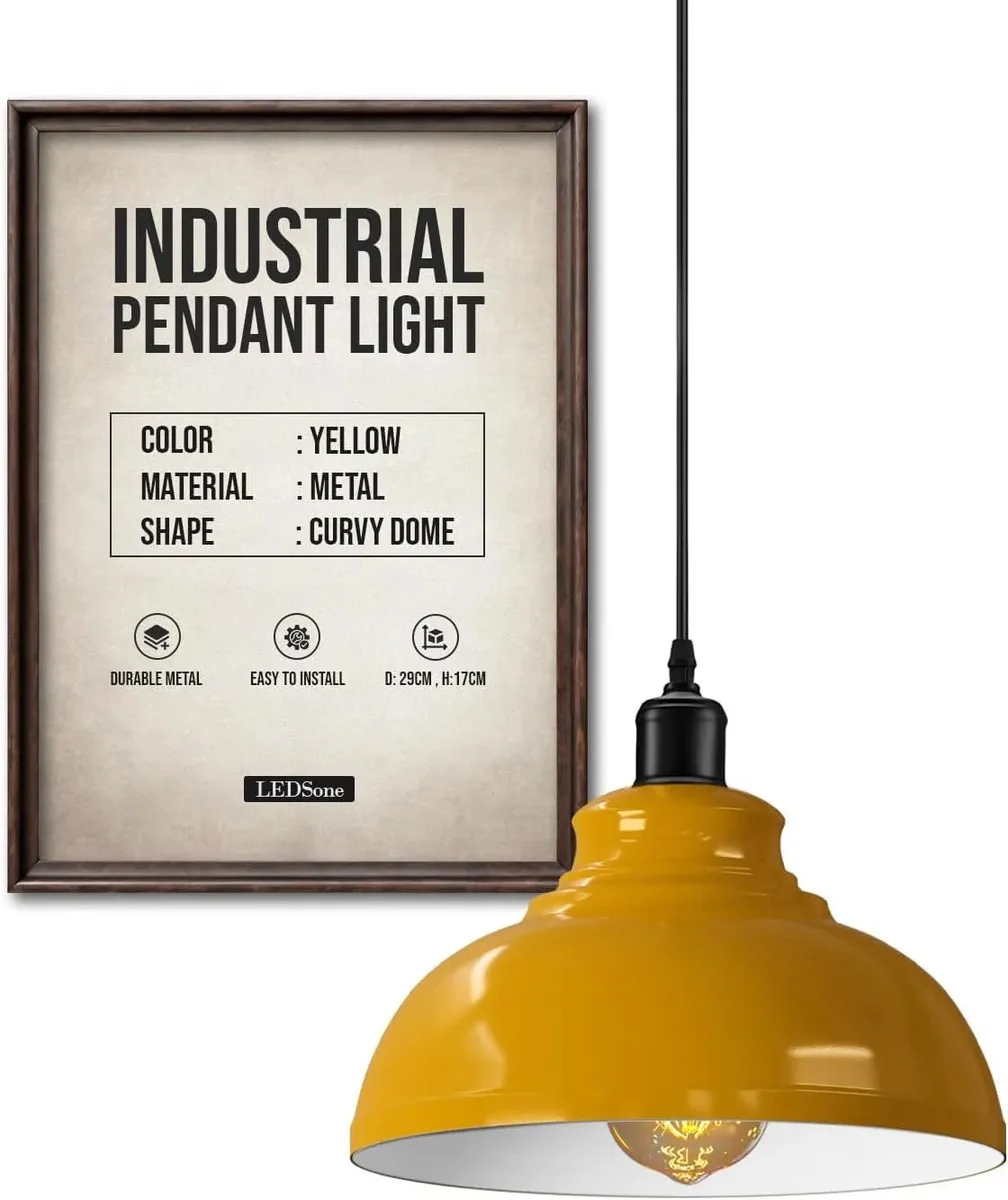 White retro adjustable pendant light with metal and PVC shade hanging from a 95cm adjustable cord