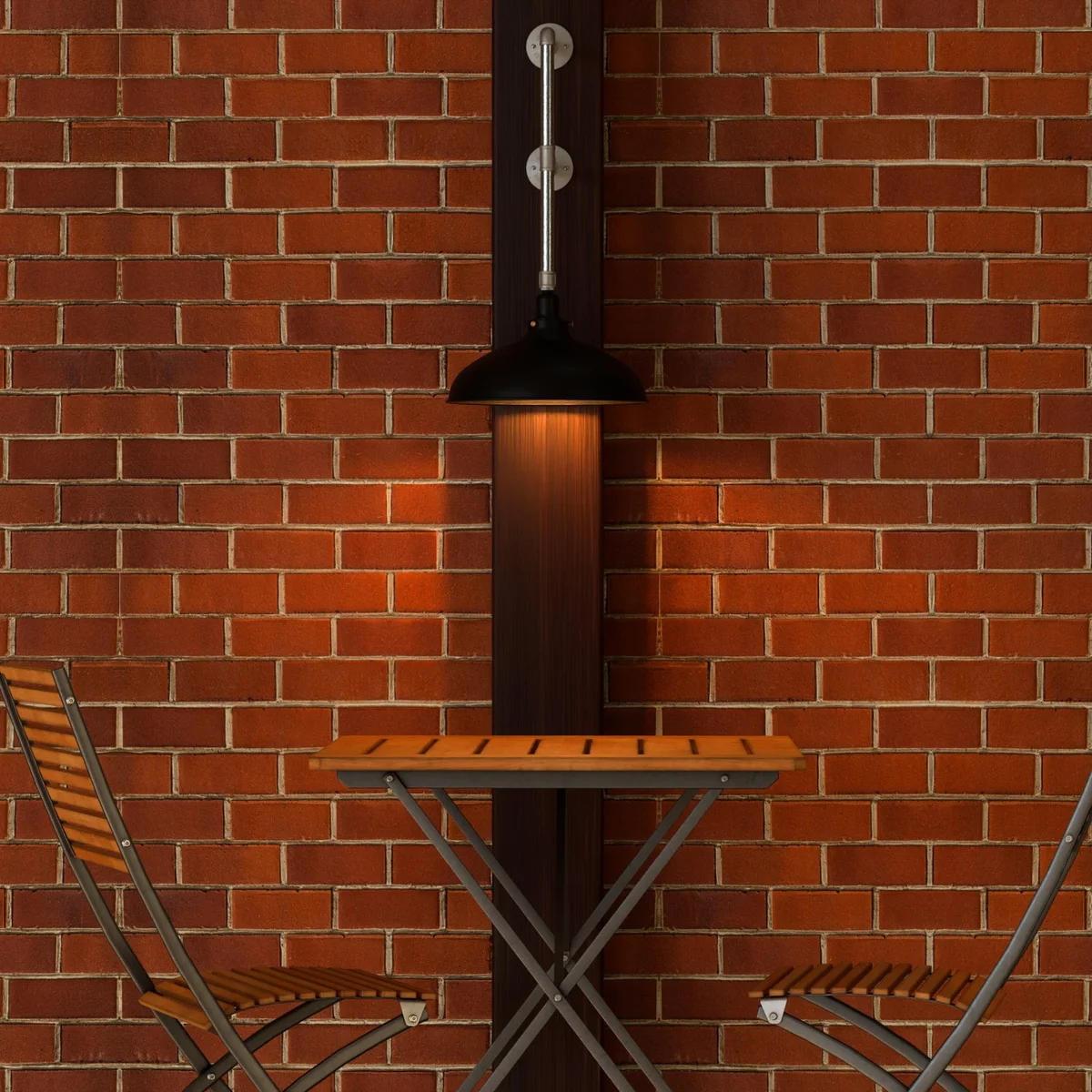 Industrial pipe wall lamp with matte black dome shade and galvanized metal pipes mounted on a wall bracket