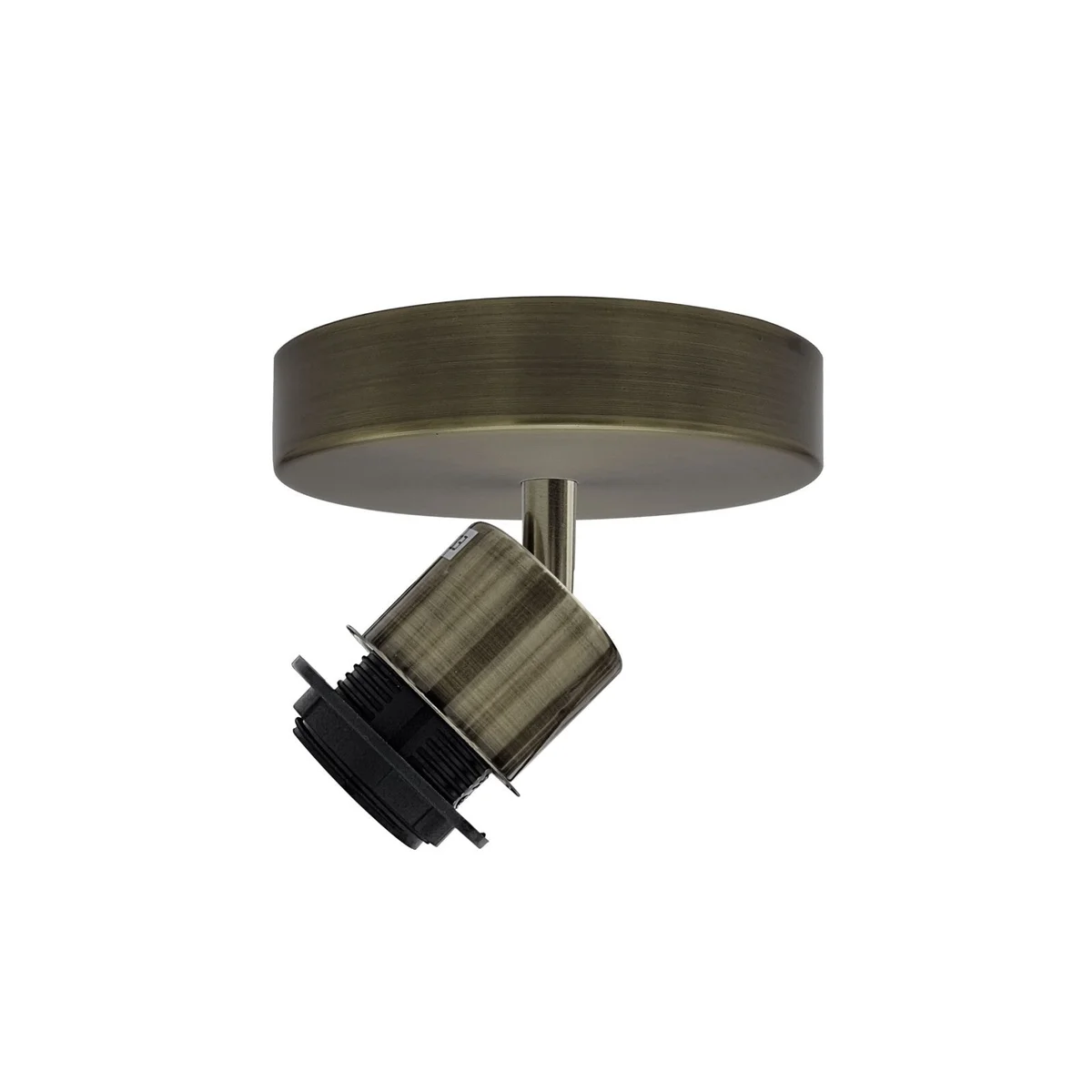 Modern adjustable flush mount E27 bulb ceiling light with sleek indoor design and metallic finish