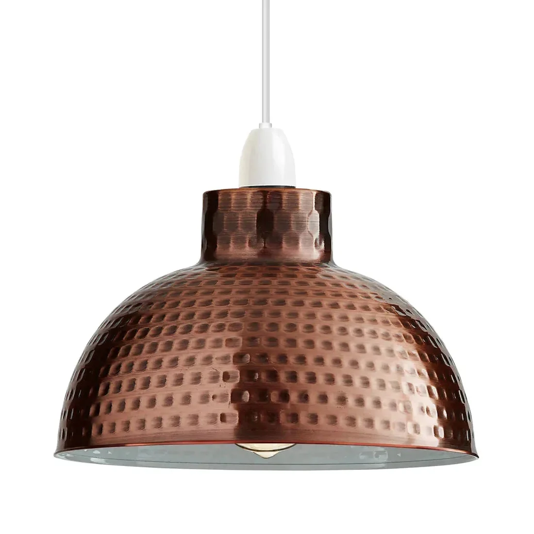 Industrial style metal lamp shade 100W with concrete look finish, suitable for ceiling lamps, easy to mount