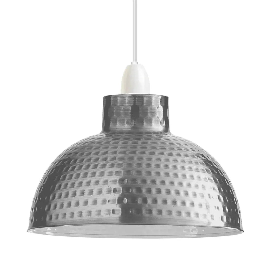 Metal ceiling lamp shade with unique design, industrial concrete look, fits E27 B22 bulbs, easy to mount, 100W max power