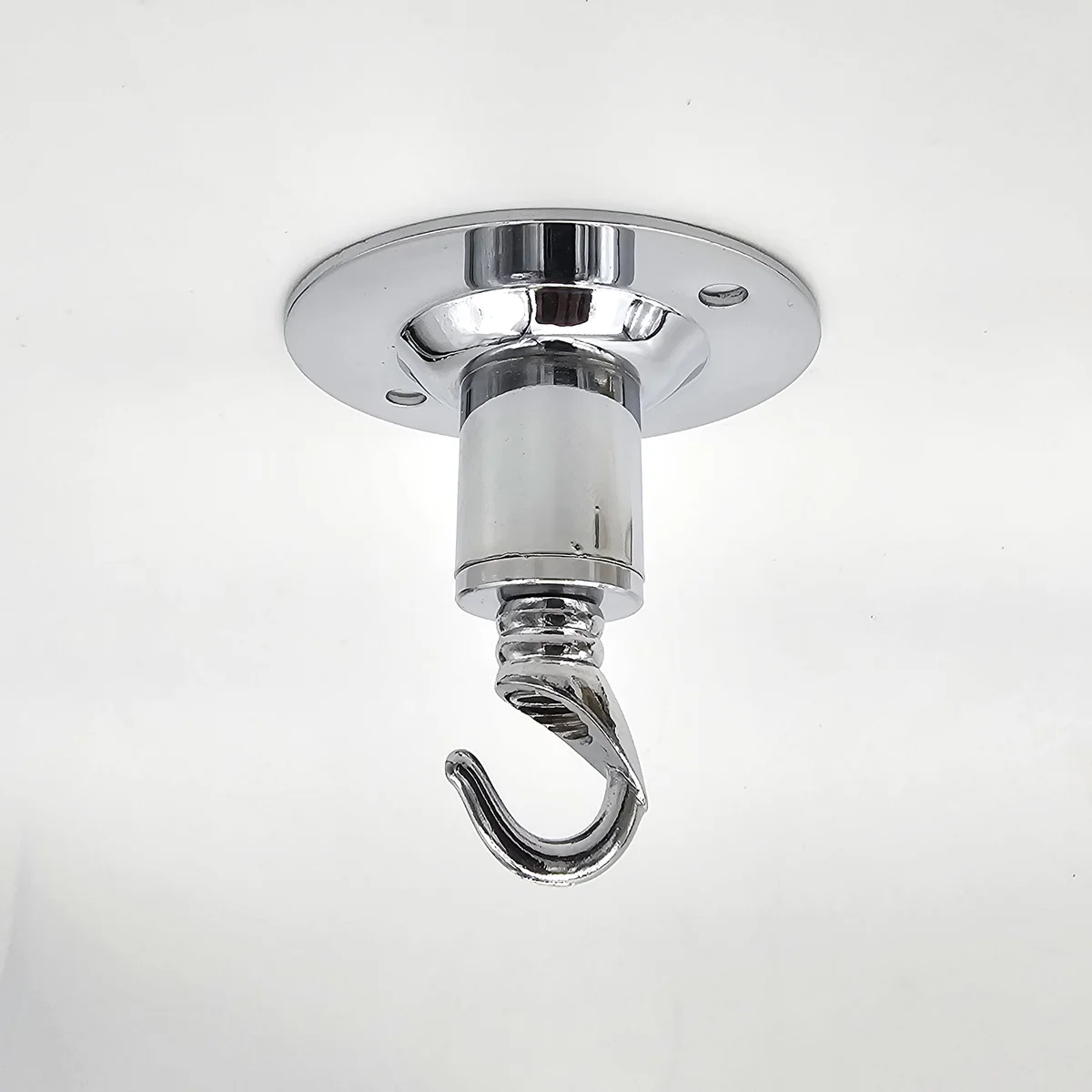 Metal conduit dome cover fitting with threaded ceiling hook for 20mm conduit pipes, modern industrial style accessory