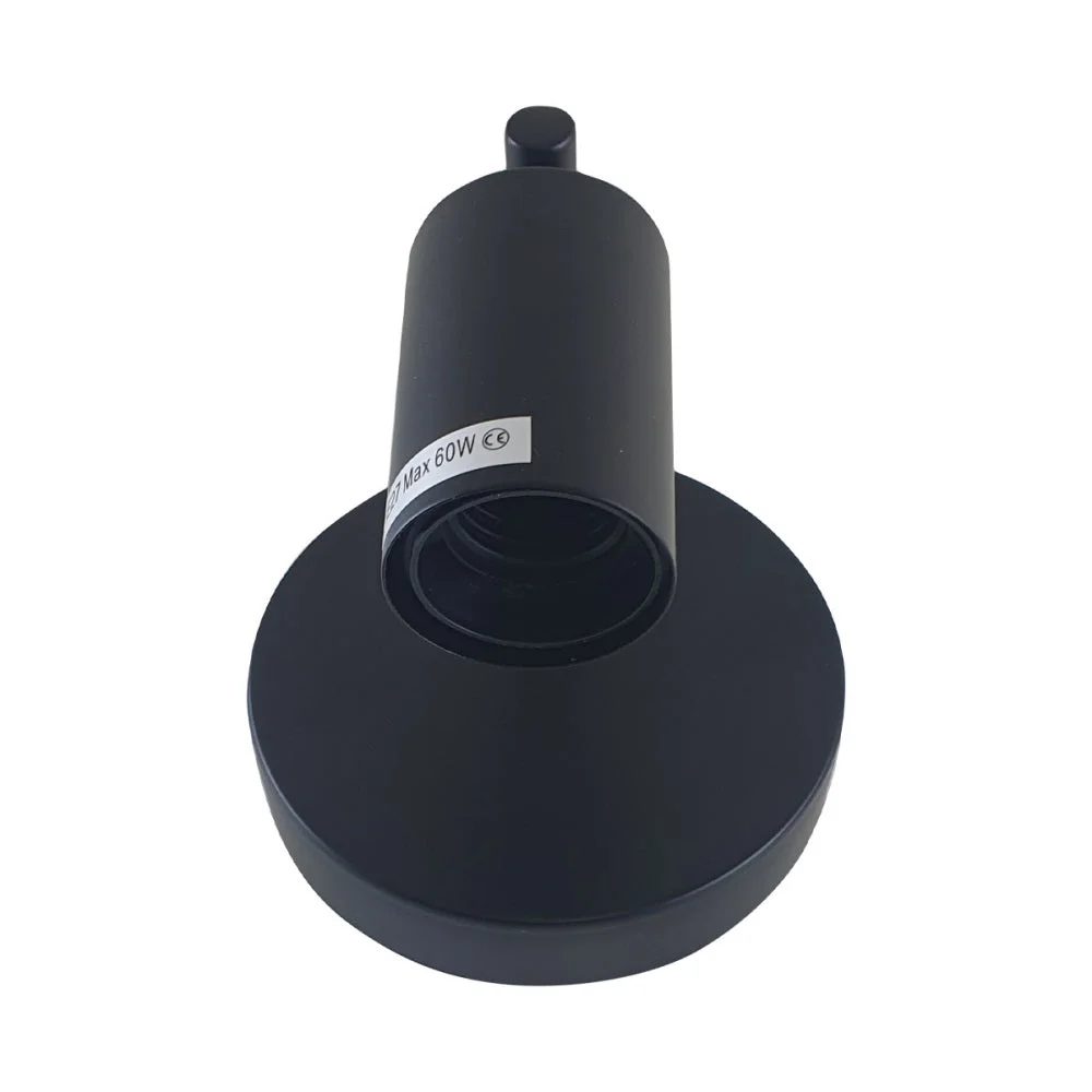 Black metal industrial indoor wall light with a curved arm and white interior hood for enhanced illumination