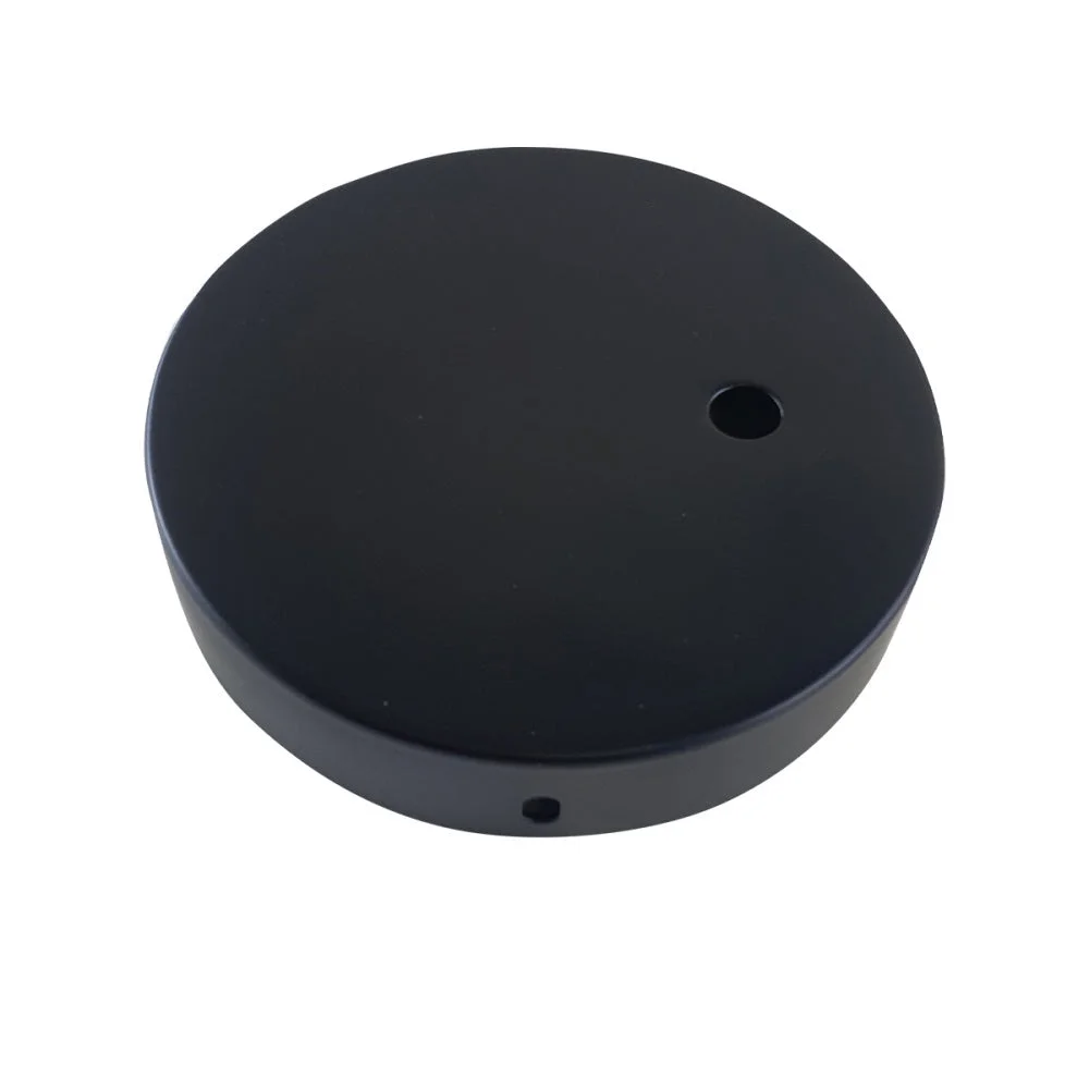 Black wall sconce with metal arm and white interior hood, designed for E27 bulb, industrial retro style lighting fixture