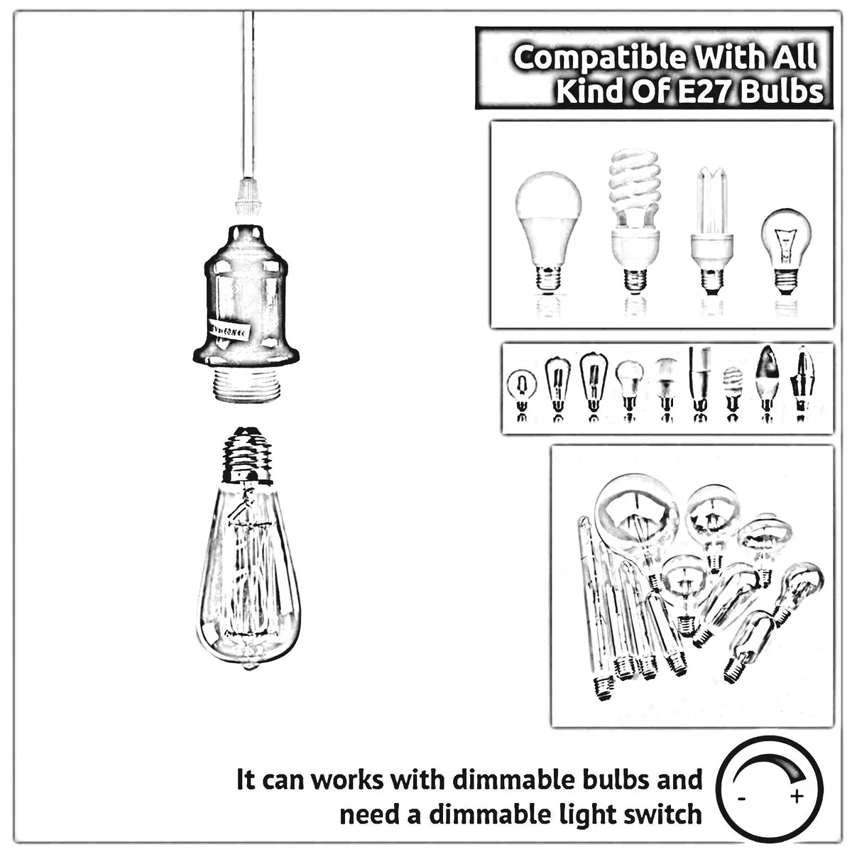 Cyan blue vintage metal E27 bulb pendant light fitting with adjustable cable and round ceiling rose