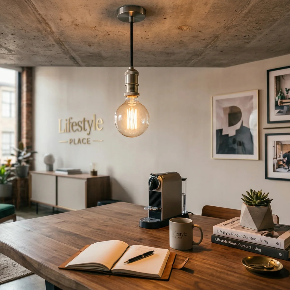 Industrial satin nickel E27 lamp holder with earth wire showing knurled metal finish and blue, brown, green/yellow wires