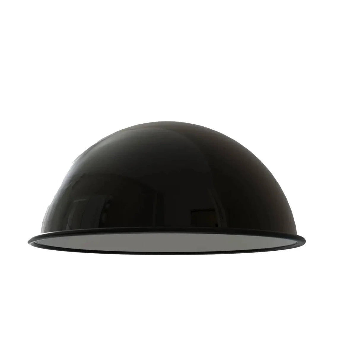 Modern 40cm dome-shaped metal lamp shade with white inner, ideal for bedroom living room lighting, indoor use only