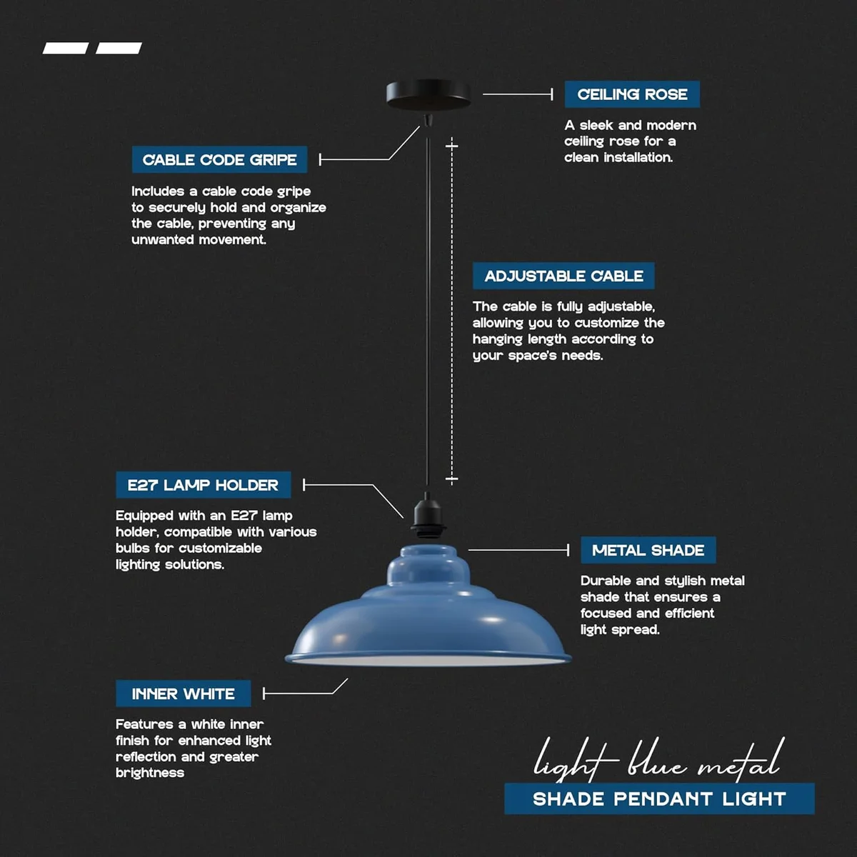 Red vintage industrial metal E27 pendant light with dome shade and adjustable angled base for sloped ceilings