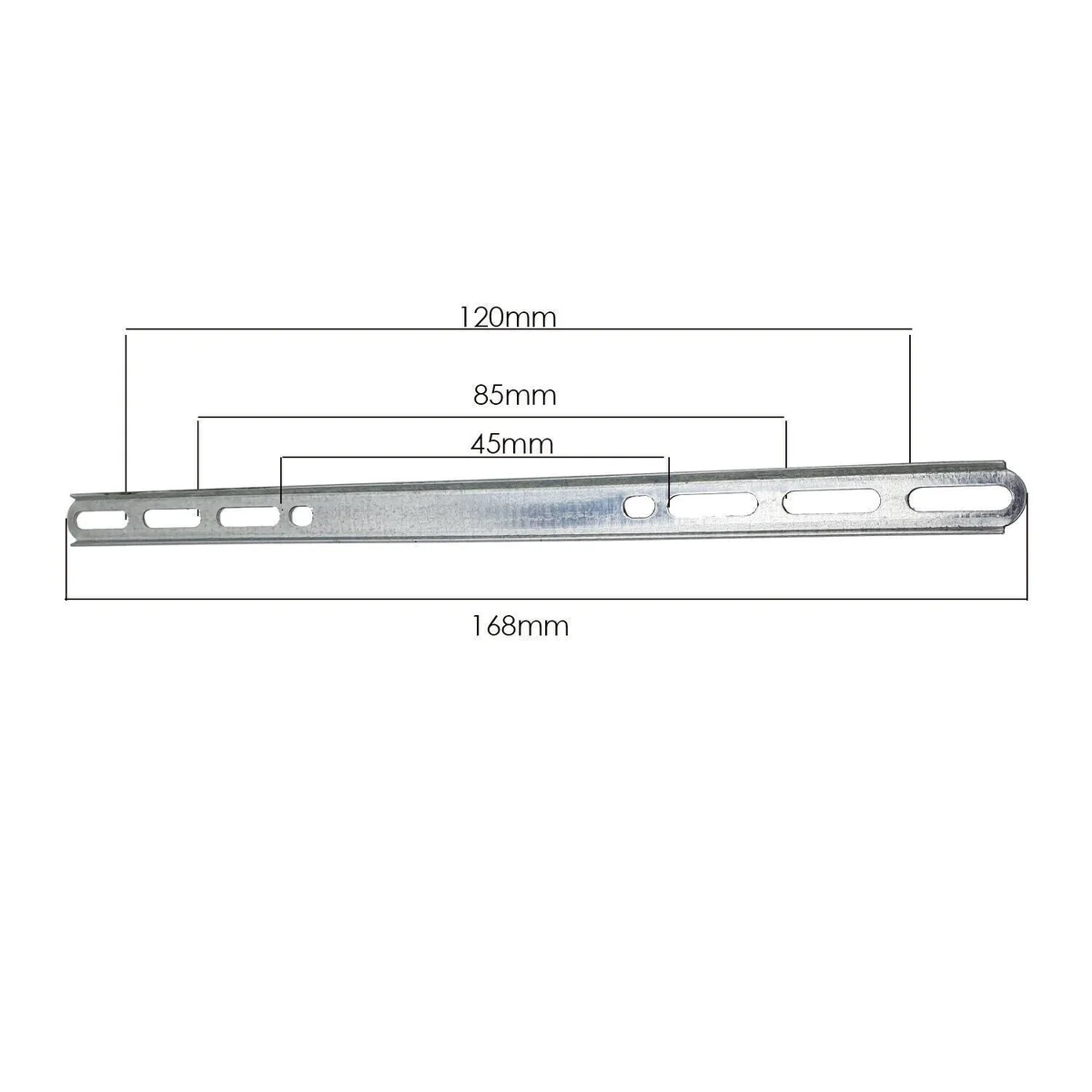 Silver metal ceiling plate with mounting bracket and screws for secure pendant light fitting installation