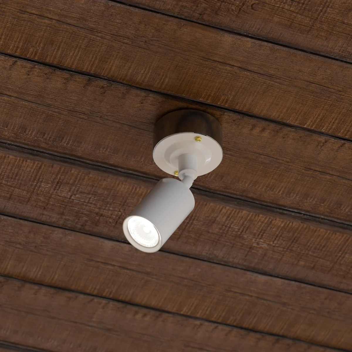 Cylindrical matte metal GU10 lamp holder designed for vintage industrial lighting with corrosion-resistant finish