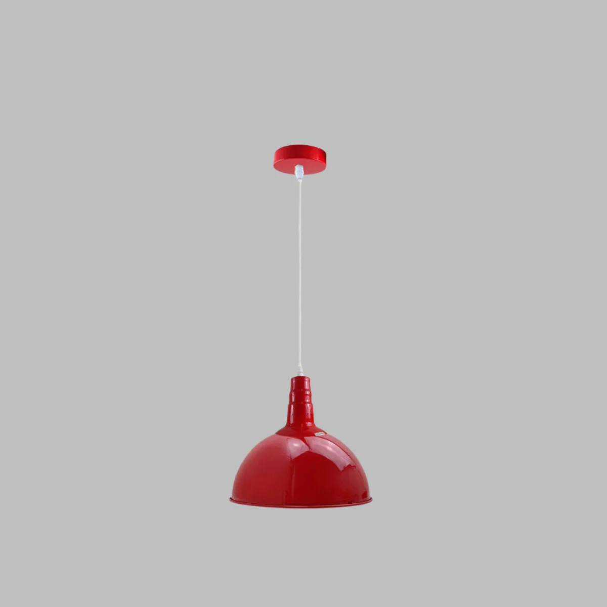 Blue dome cafe pendant light with adjustable hood and 95cm cable, ideal for restaurants and home decor lighting