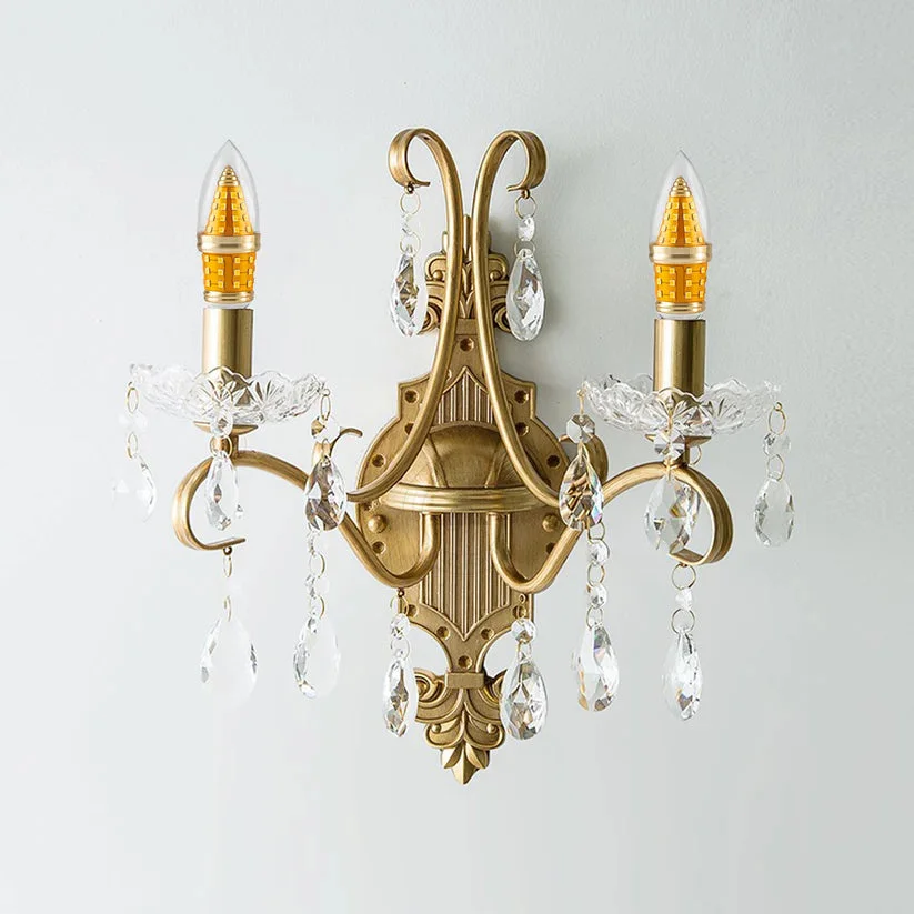 Retro style flame tip E14 base LED bulb with clear glass and golden finish, ideal for chandeliers and pendant lights