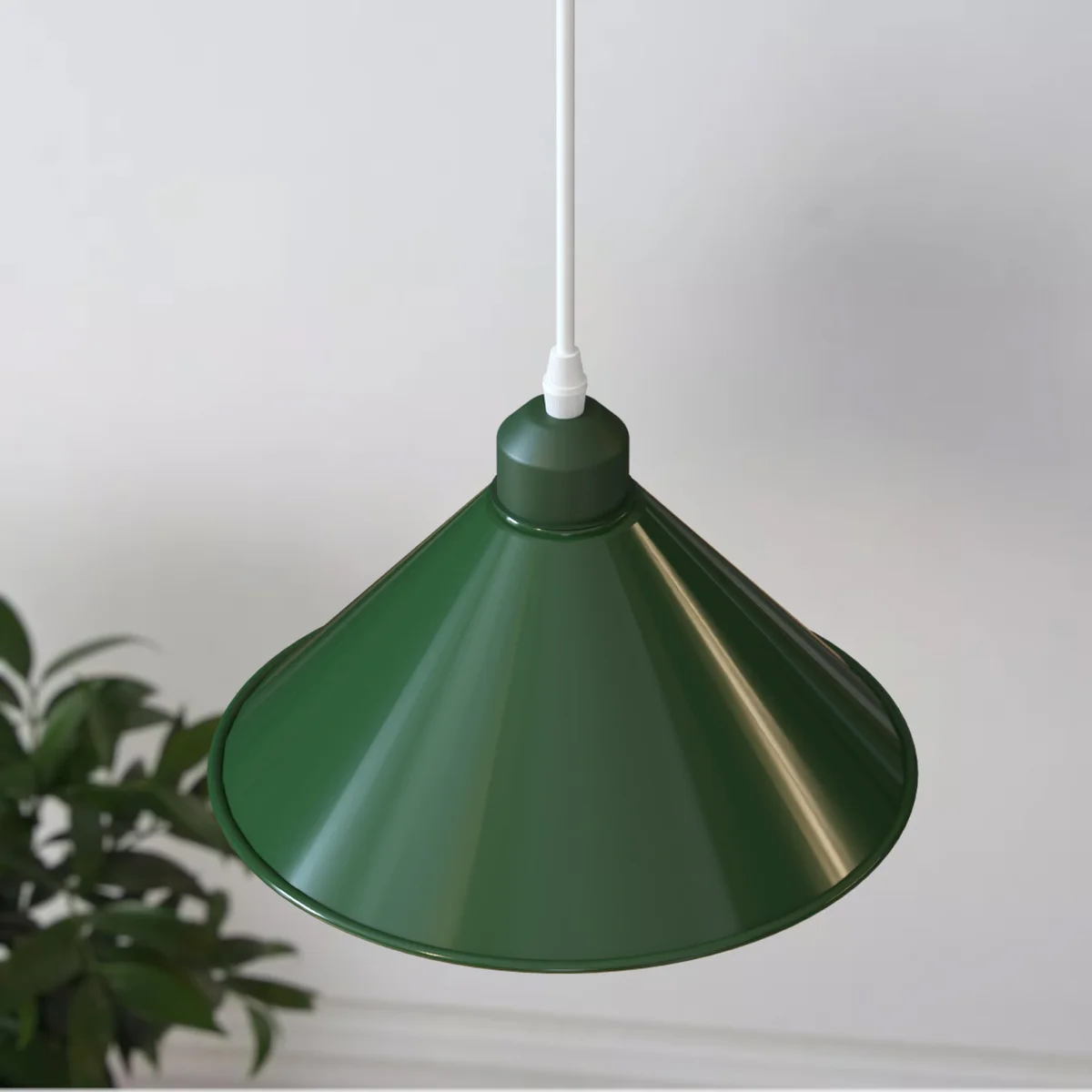 Vintage style hanging table lights with metal shade, E27 lamp base, 95cm cable, ideal for living rooms and bedrooms