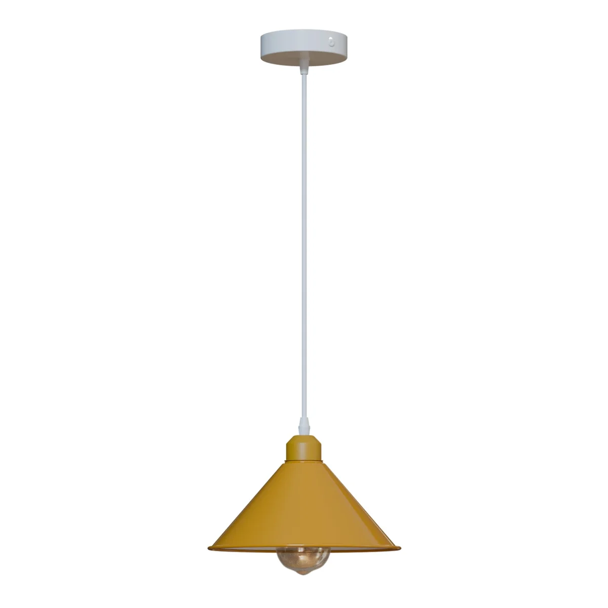 Vintage style hanging table lights with metal shade, E27 base, 95cm cable, suitable for various rooms and settings