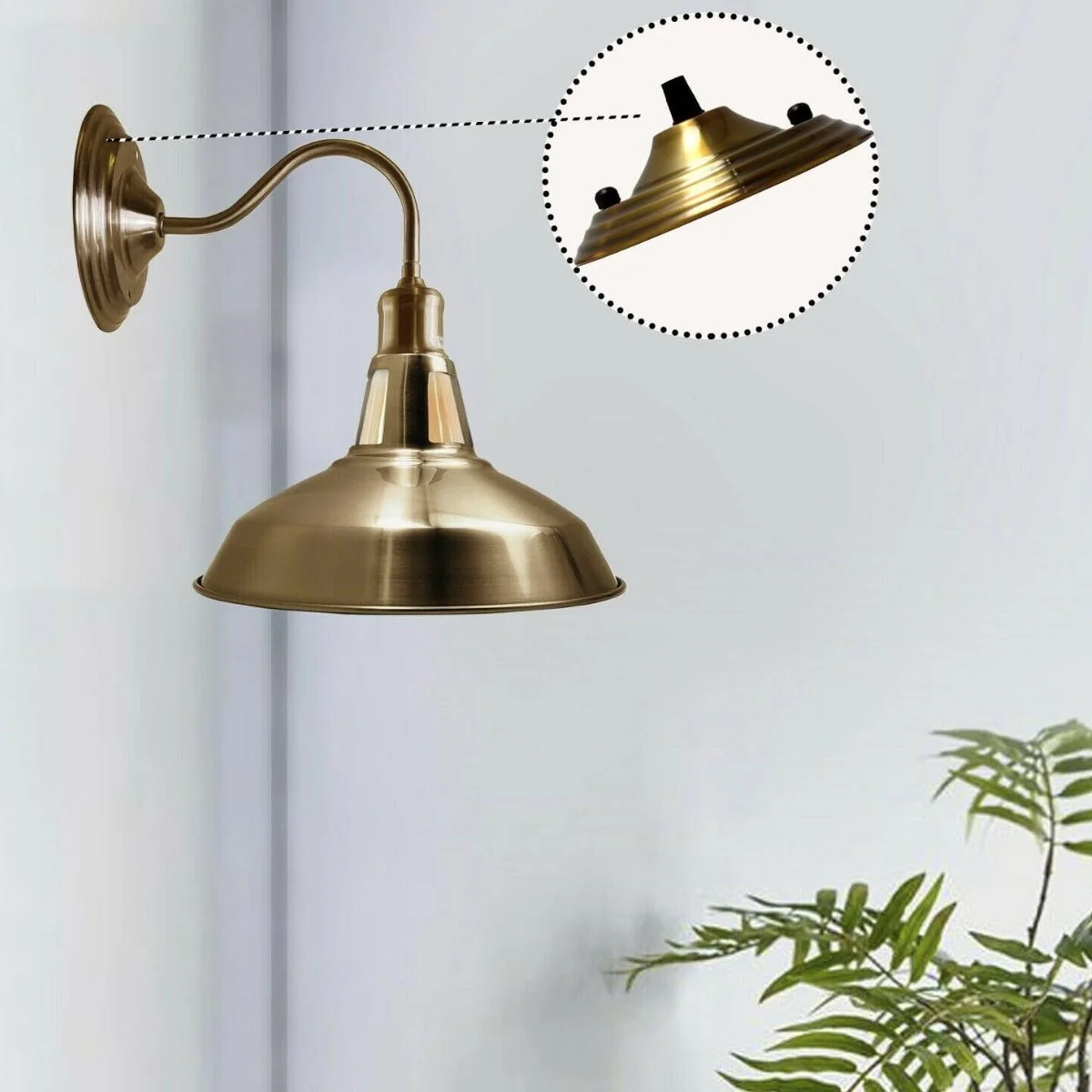 Metal ceiling rose light fitting with two E27 bulb holders, vintage style, 140mm diameter, suitable for indoor use