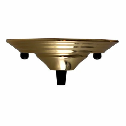 Two metal vintage light fitting ceiling rose cord grip plates with E27 bulb holders, suitable for indoor use and 110-240V.