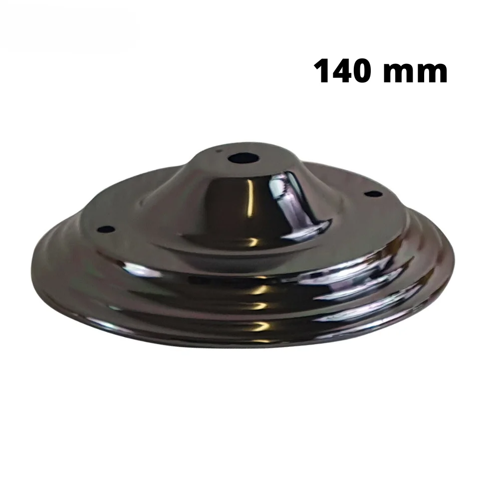 140mm metal ceiling rose with cord grip, riveted construction, earth tag, supports 5kg load ceiling rose suspension
