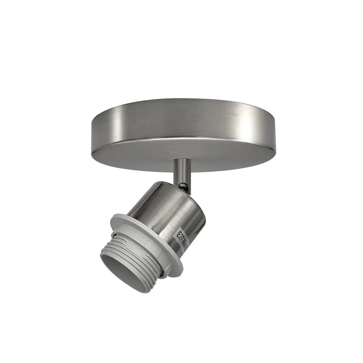 Vintage industrial metal adjustable ceiling light with single E27 bulb, flush mount for indoor use, dimmable design