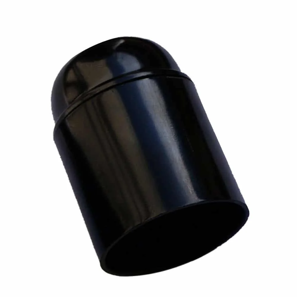 Black Bakelite E27 screw lamp holder, a vintage lamp holder for exposed bulb, reflecting early 1908 era style.