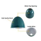 Vintage metal mug-shaped E27 base lampshade in industrial style, easy-fit design, 15cm wide and 11.5cm high