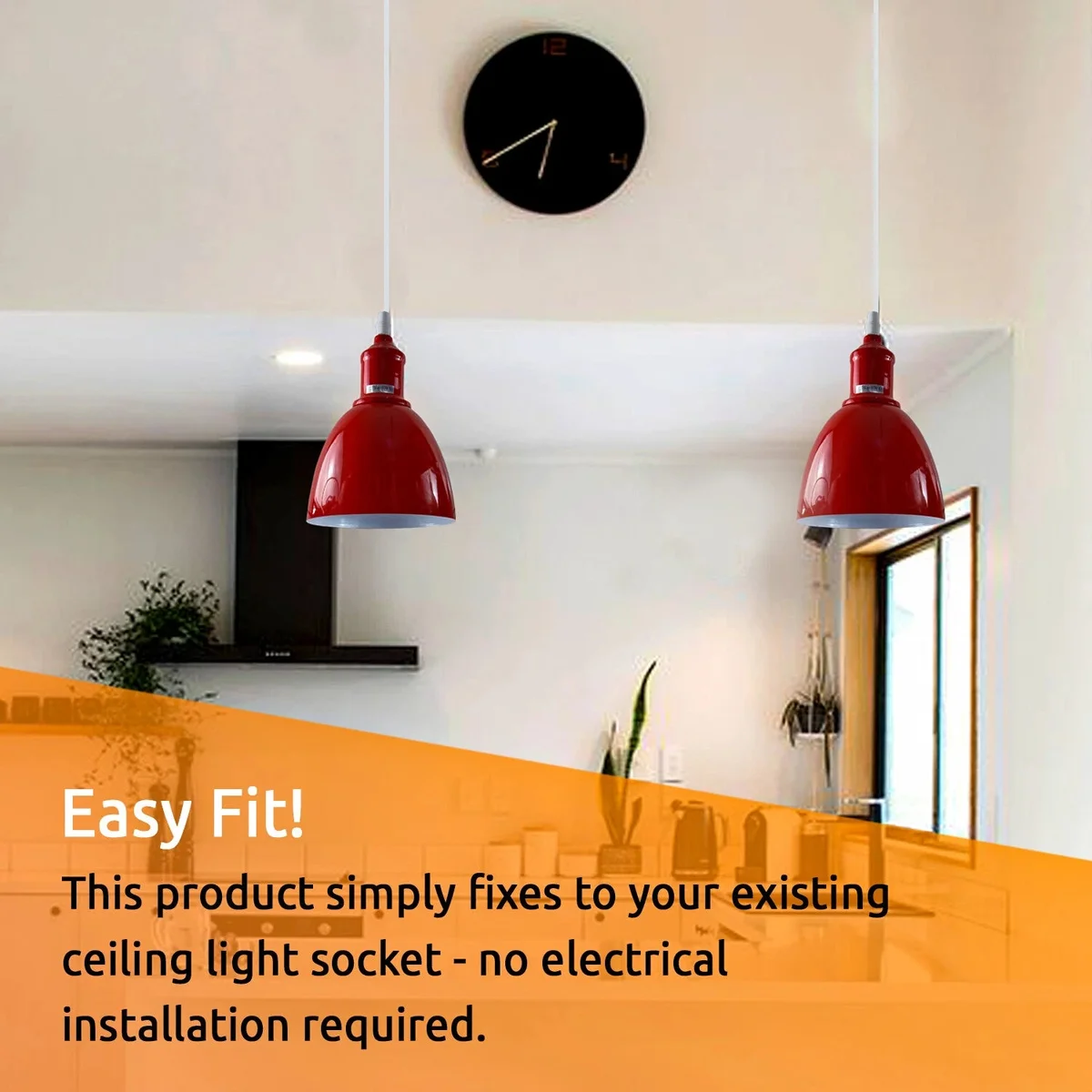 Easy fit metal lampshade in vintage mug shape, 15cm wide, 11.5cm high, with corrosion-resistant painted metal finish