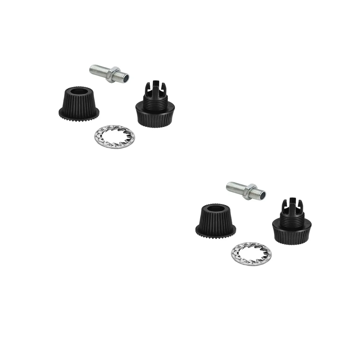 Silver metal ceiling plate bracket with mounting hardware including screws, nuts, wall plugs, and earth lead on white background