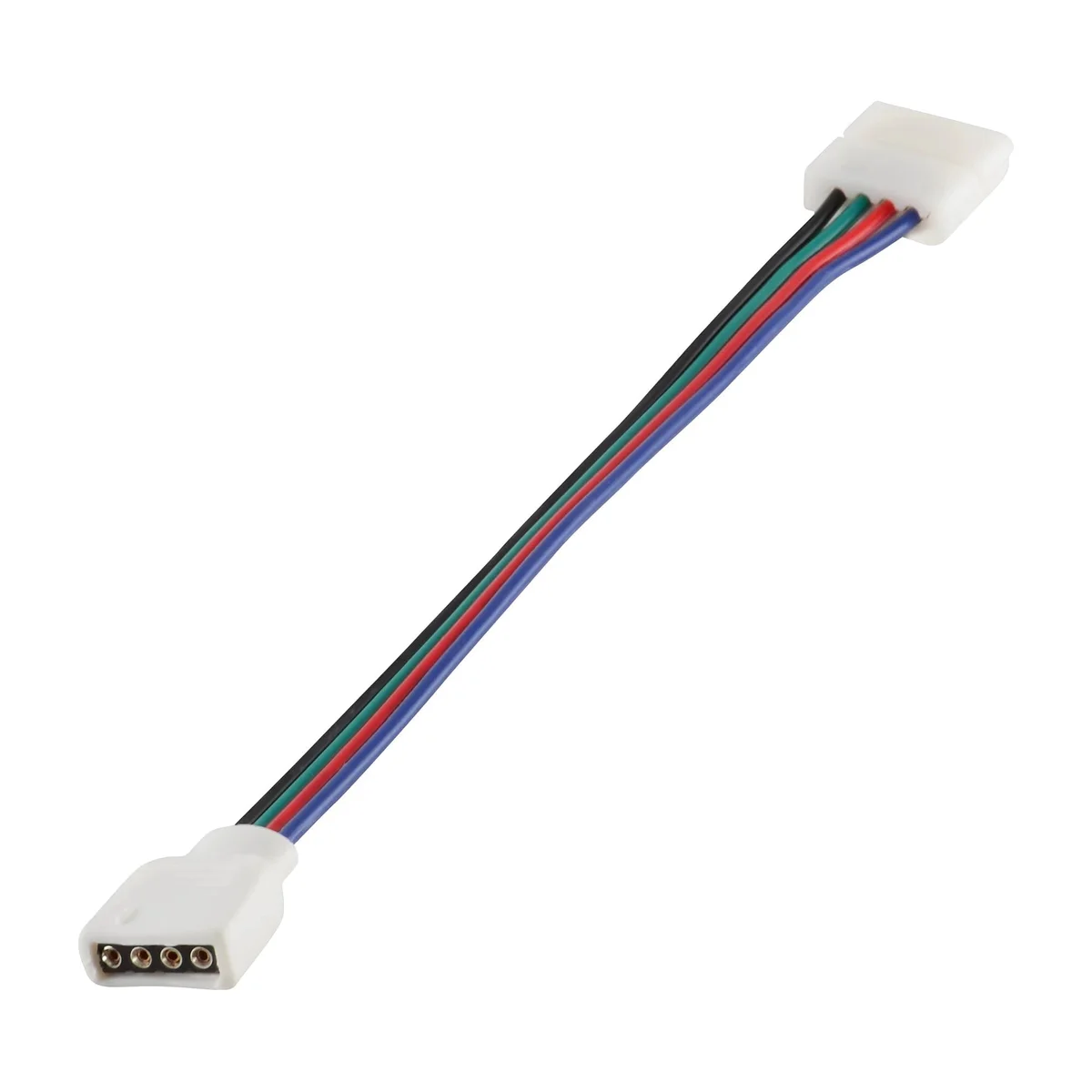 3 plastic 4 pin LED connector cables with male and female JST ends for LED strip light extension and connection