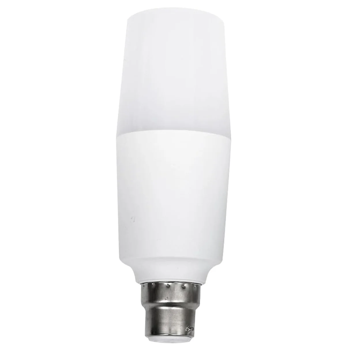 B22 LED stick bulb with slim T37 tubular shape and bayonet base emitting cool white light, dimmable and energy efficient