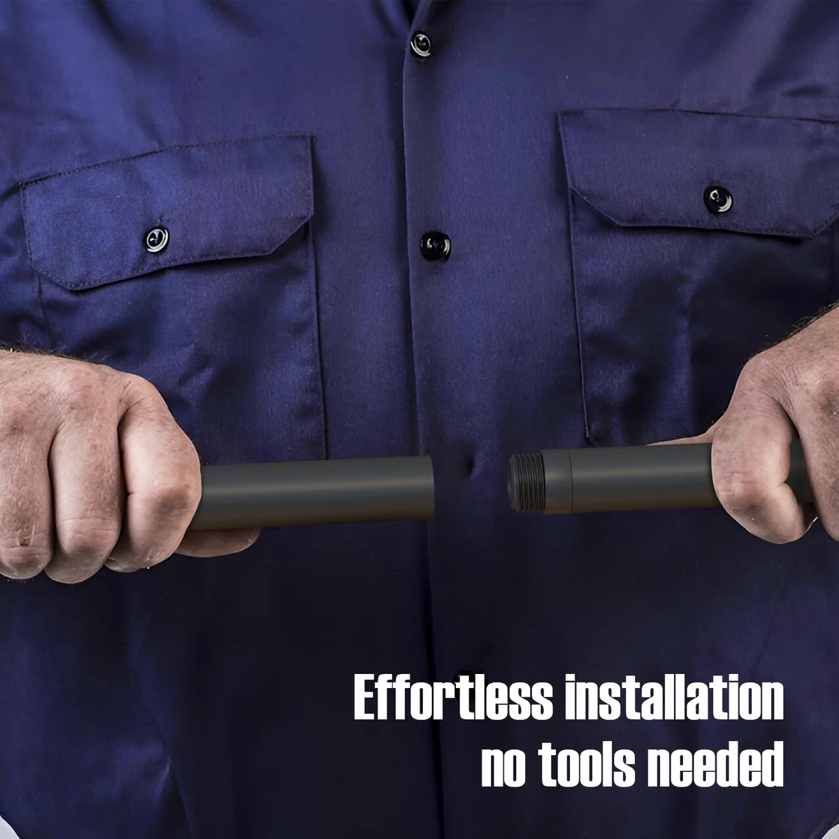 Black steel 16mm threaded industrial pipe connector for conduit pipes with male screw thread design