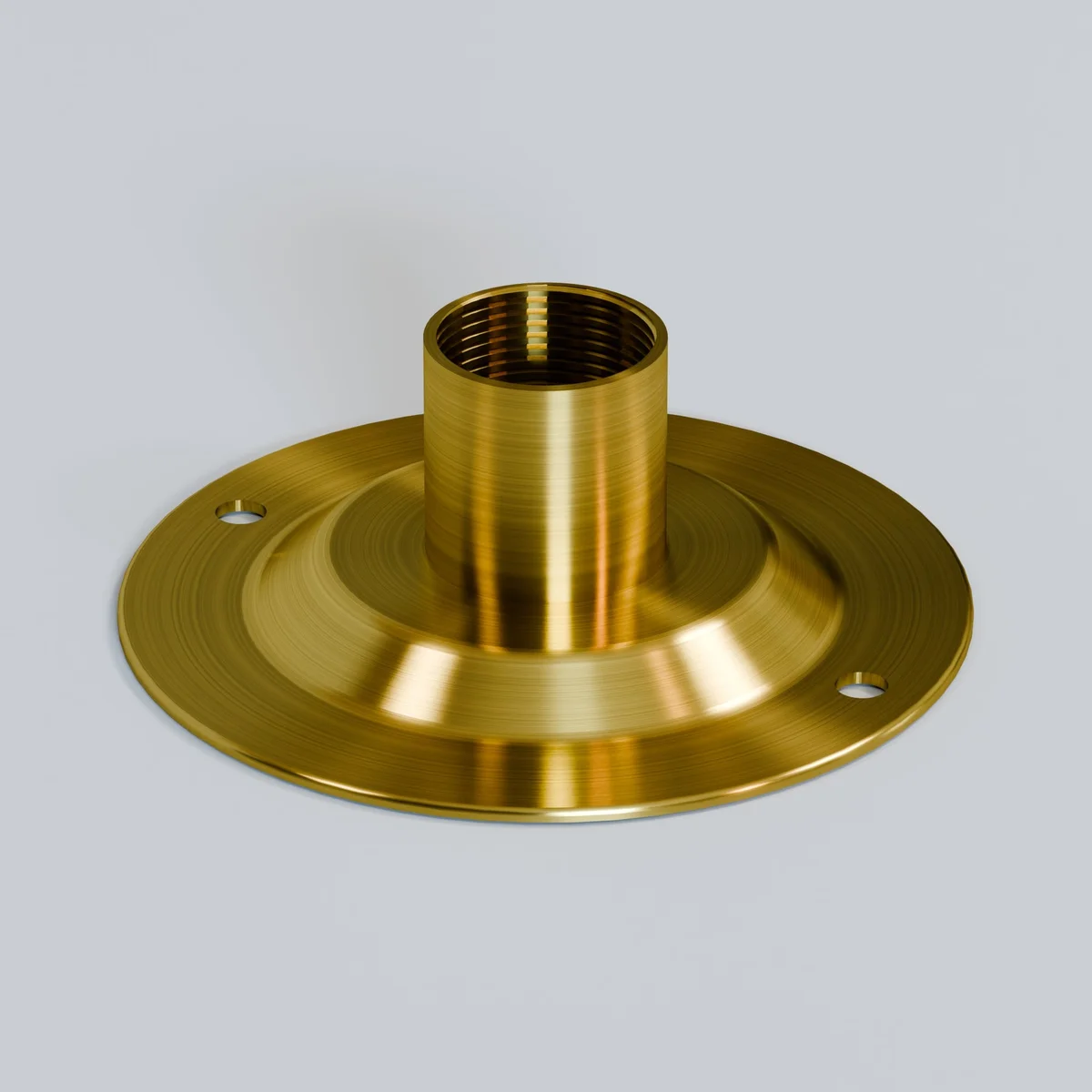 Black 20mm metal dome cover for conduit, corrosion-resistant finish, ideal for industrial conduit accessories installation