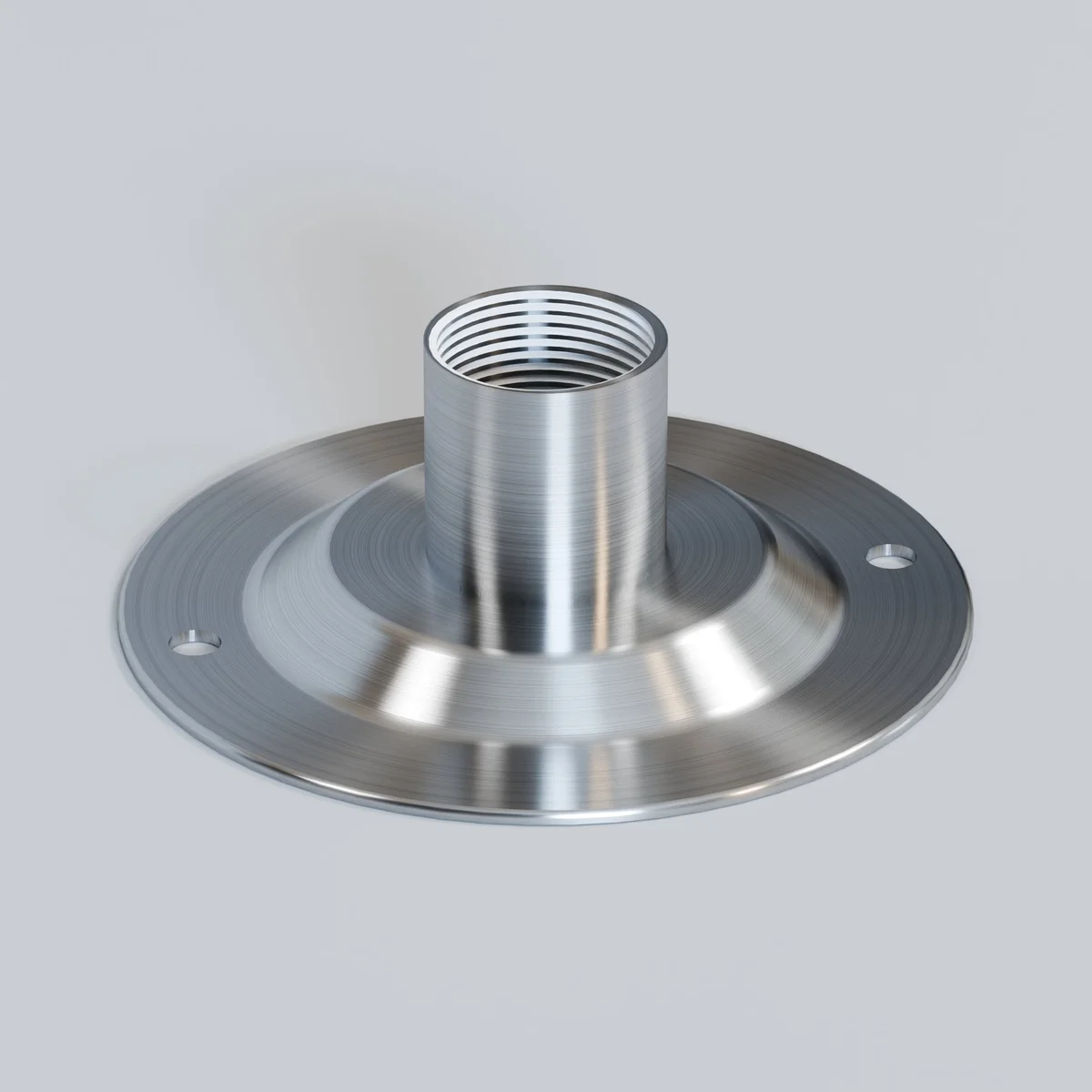 Black 20mm conduit dome cover showing smooth, corrosion-resistant metal finish for durable conduit protection