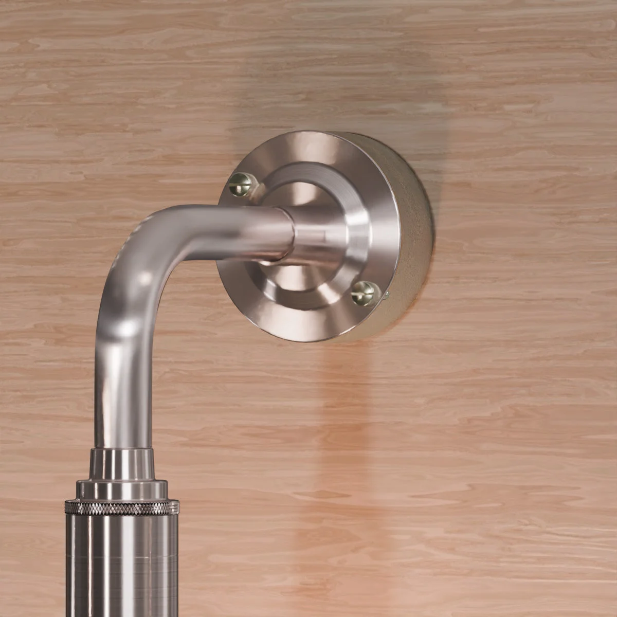 Black 20mm conduit dome cover with corrosion-resistant metal finish shown from side angle against white background