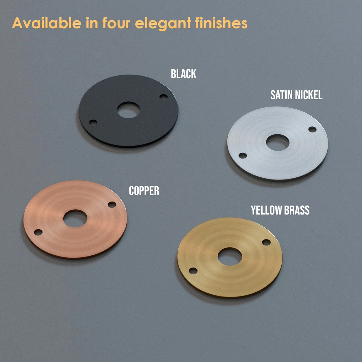 Matte black metal conduit box lid with 14mm center hole for switch fittings, fits 20mm conduit, corrosion-resistant