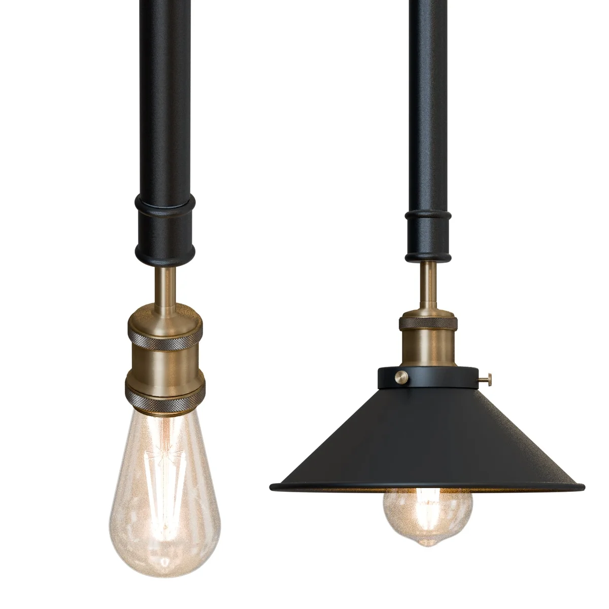 Metallic M20 to M10 female thread pipe adapter conduit connector with visible threaded ends for pipe fitting applications