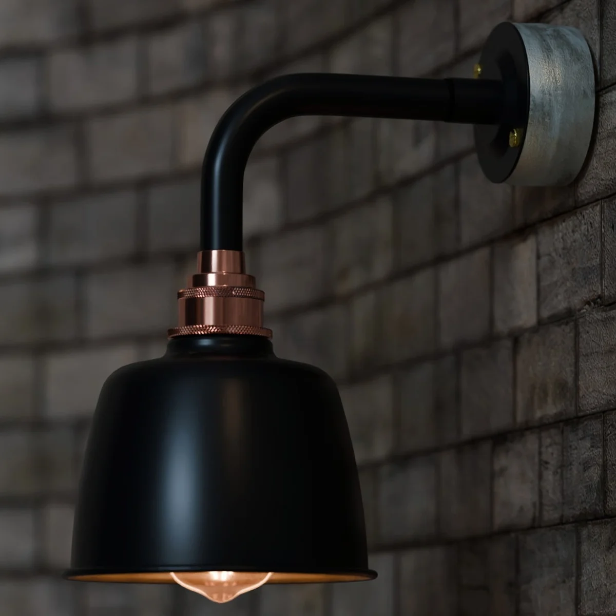 Black 20mm metal 90 degree elbow industrial conduit fitting with male threads for secure pipe connections