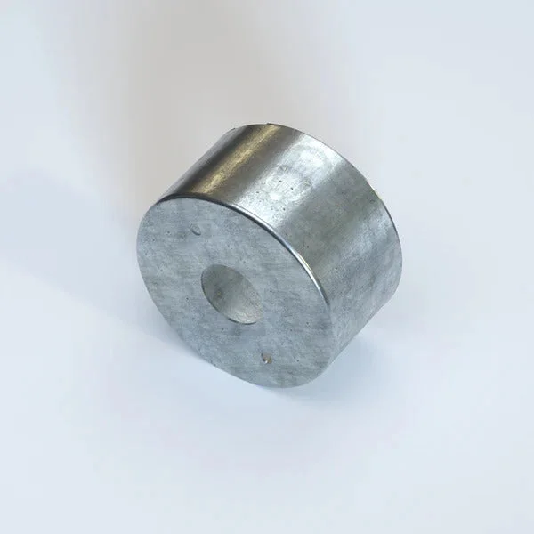 Galvanised metal industrial conduit junction box with 20mm conduit entry and loop-in wiring configuration in silver finish