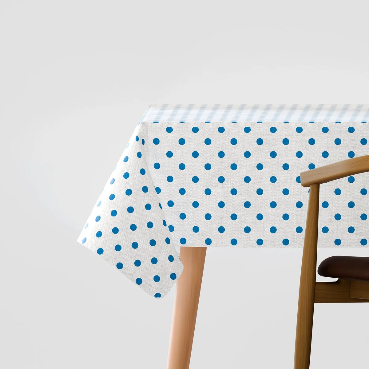 Heavyweight polyester fabric rectangular tablecloth in modern style, 137x183 cm, oil-resistant and washable design