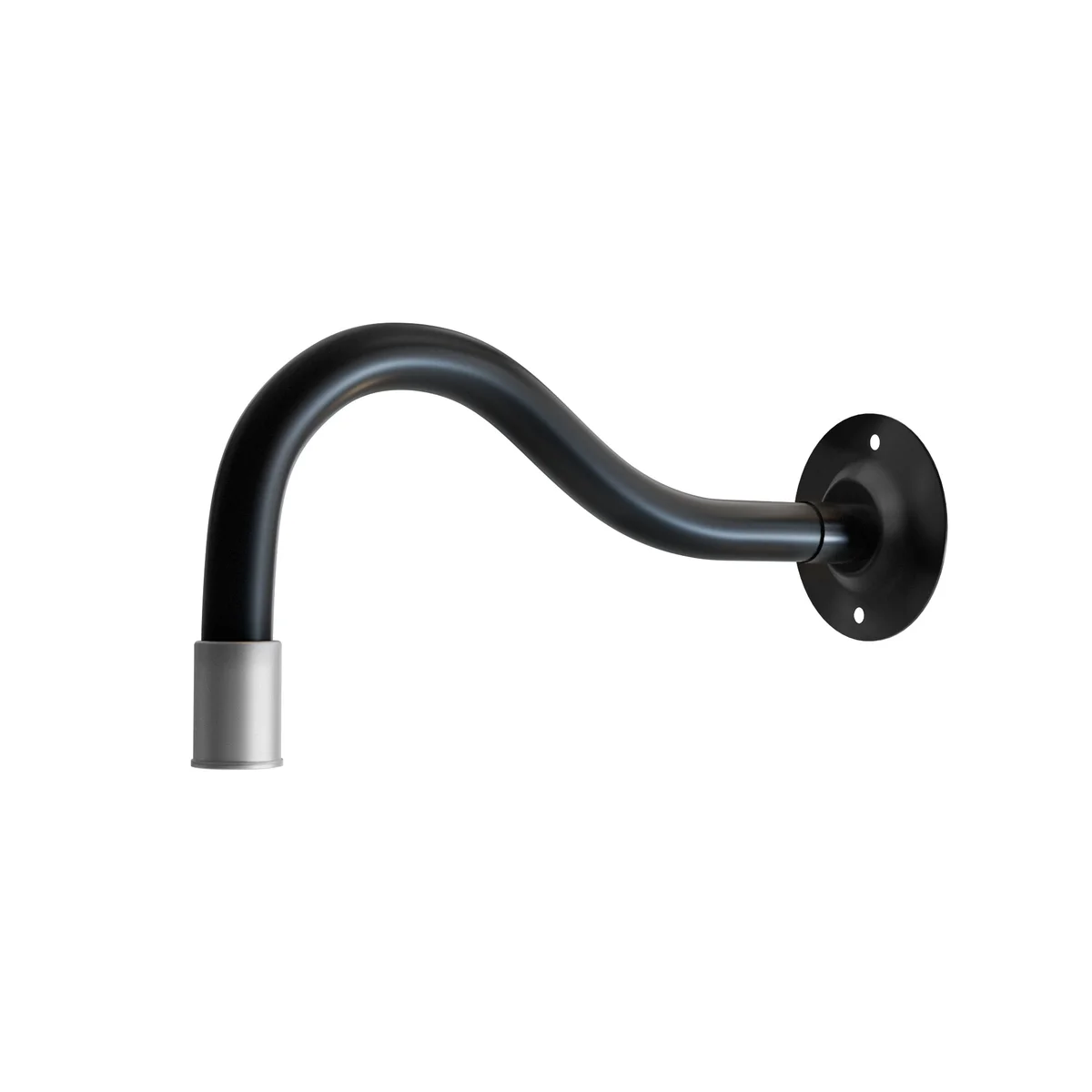 Modern metal bedside wall light with flexible gooseneck and cool white LED, wall-mounted sconce for indoor use