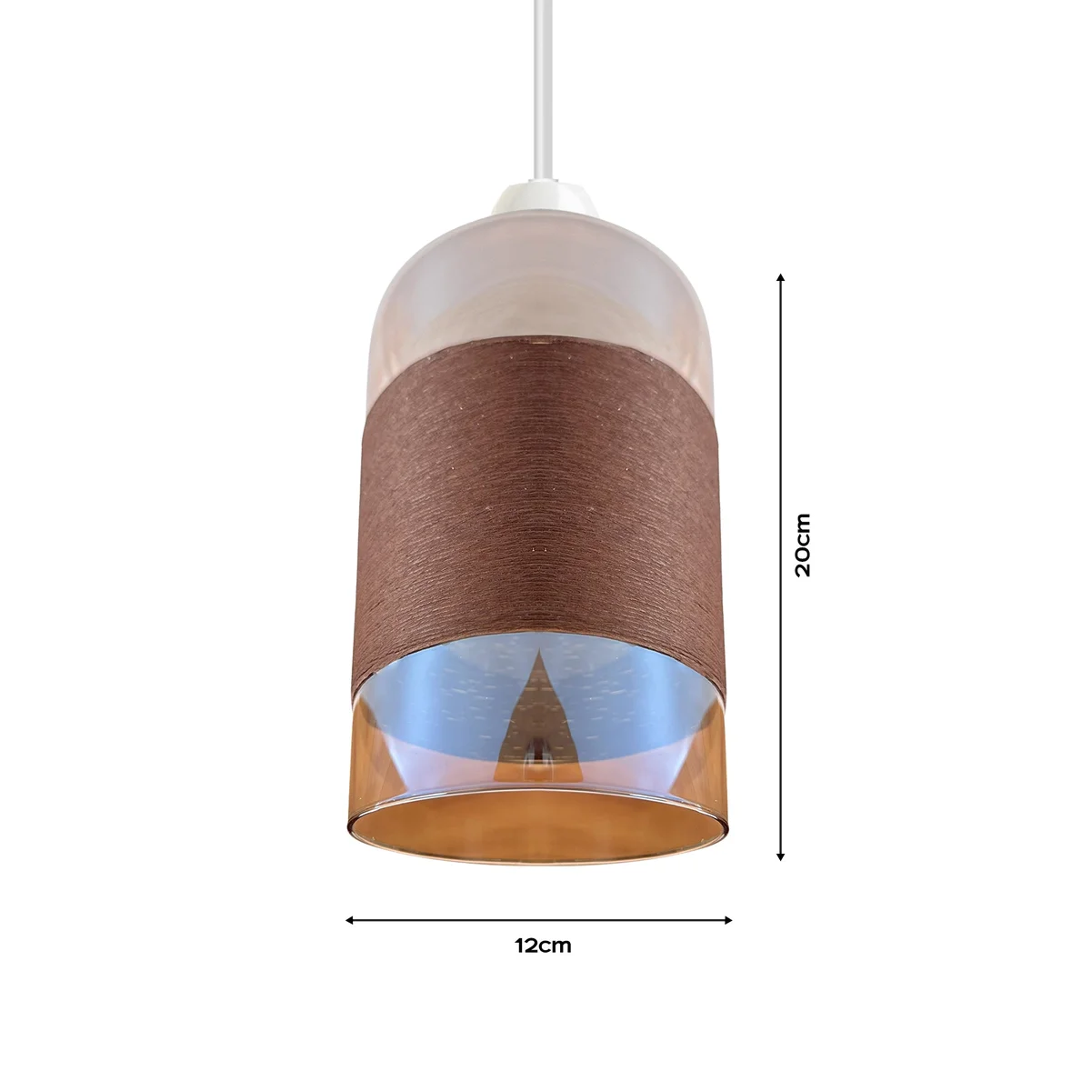 Modern glass lampshade with floral-shaped transparent glass and chrome finish, shown with universal shade reducer ring