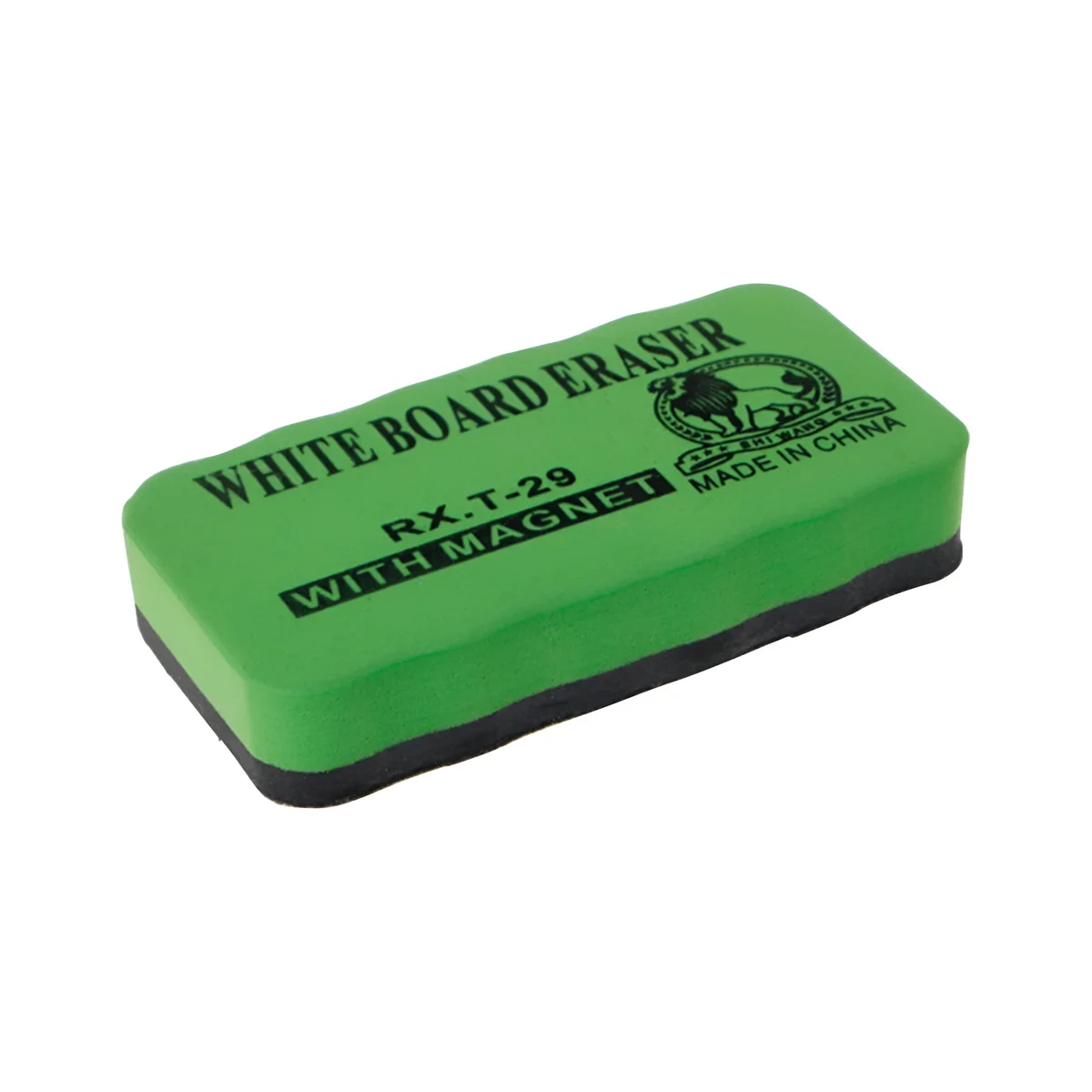 Modern magnetic felt pad whiteboard eraser with thick soft felt bottom for easy dry-erase cleaning on whiteboards