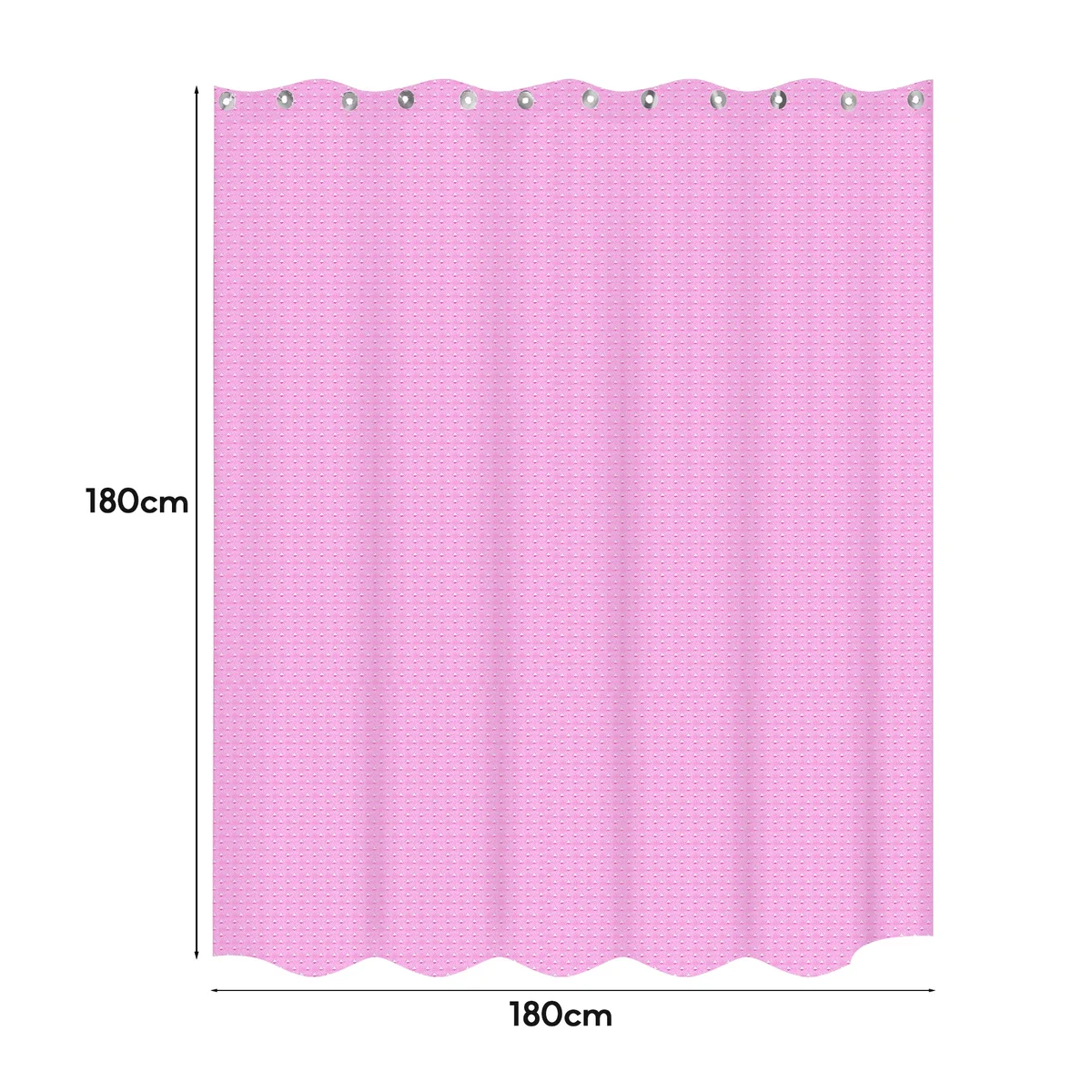 EVA shower curtain with nature-inspired design hanging in a bright bathroom, showing waterproof and mildew-resistant features
