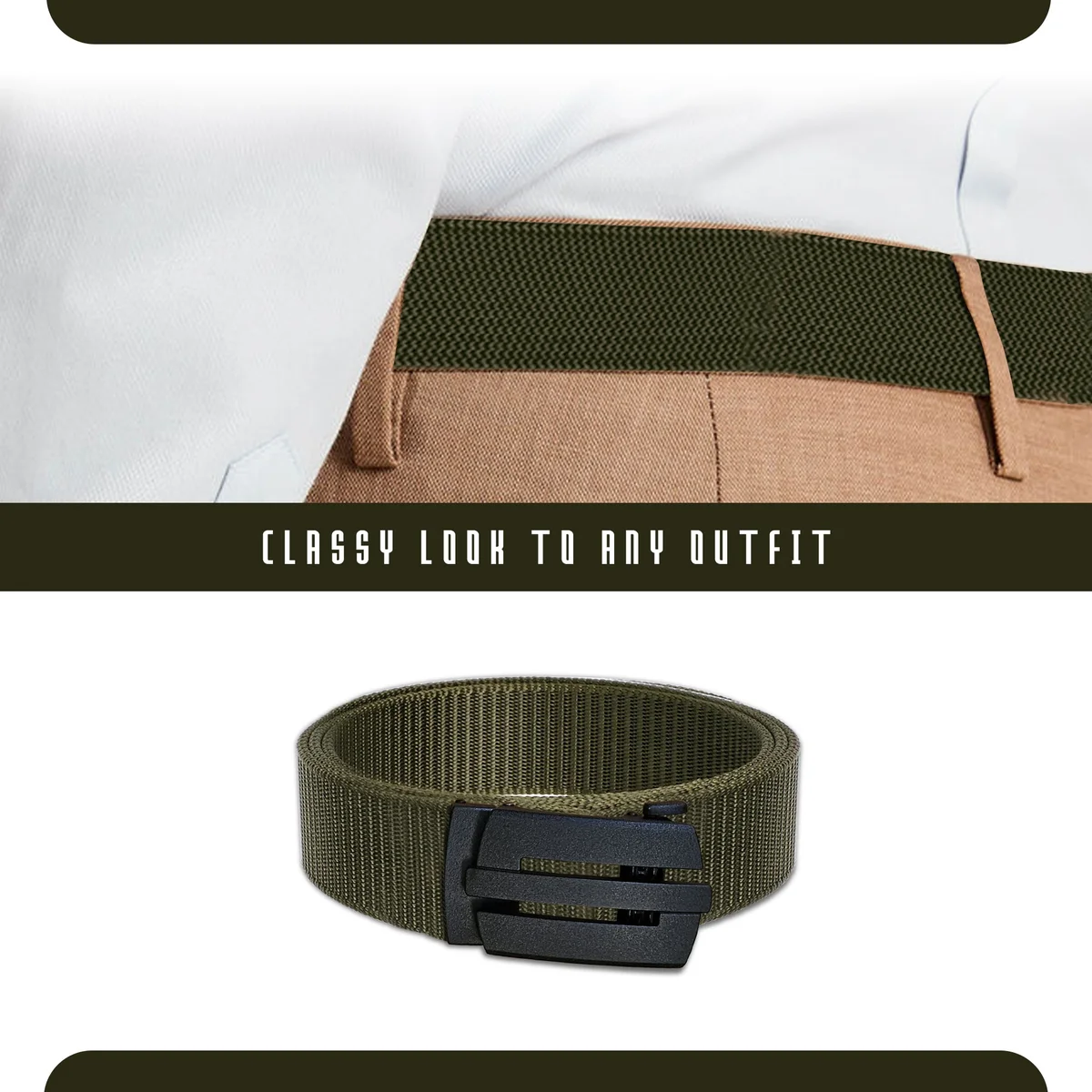 Black breathable work belts with plastic buckle, adjustable length, made of lightweight webbing nylon for comfort and durability