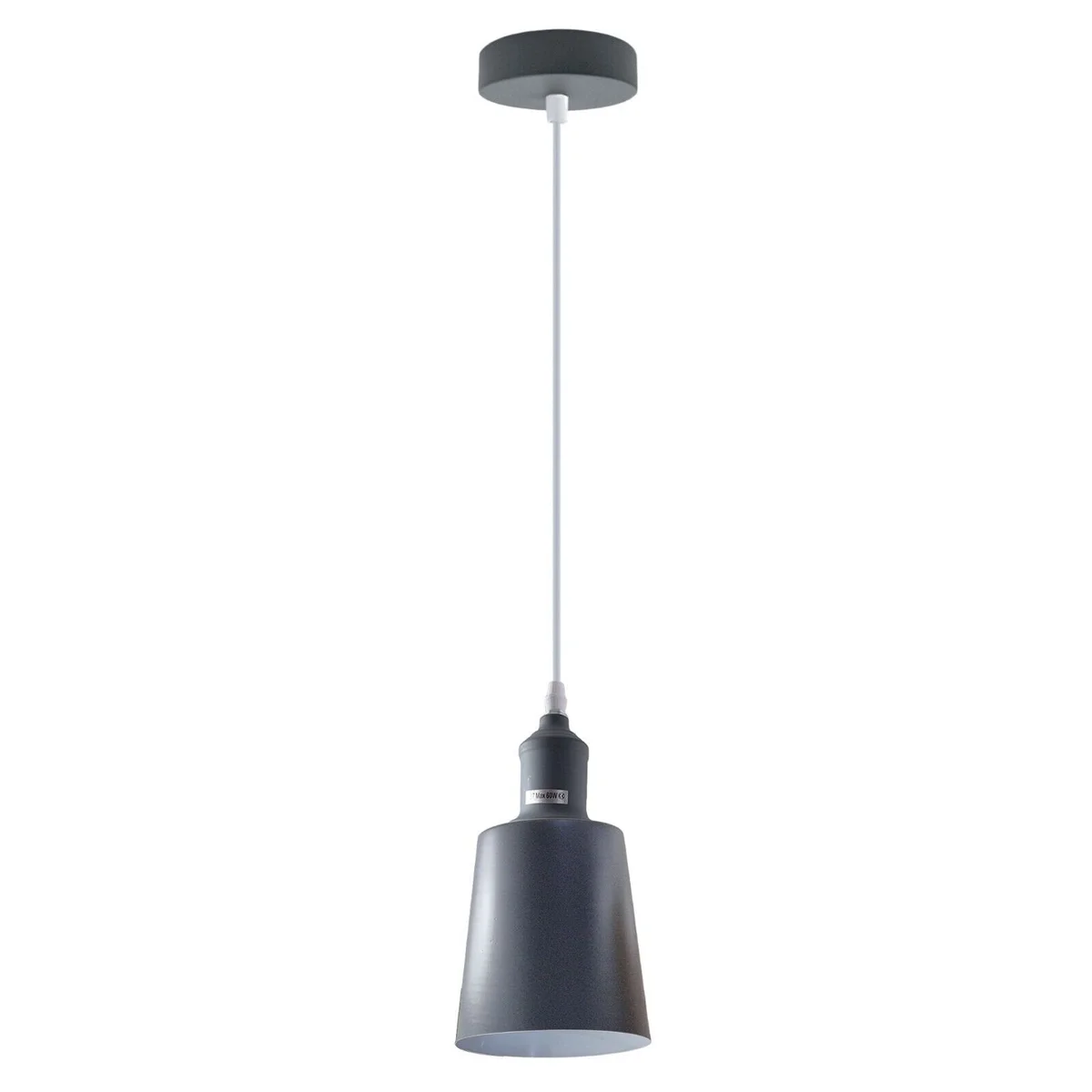Vintage pendant ceiling light with pink metal and PVC shade, 95cm adjustable cable, suitable for indoor use