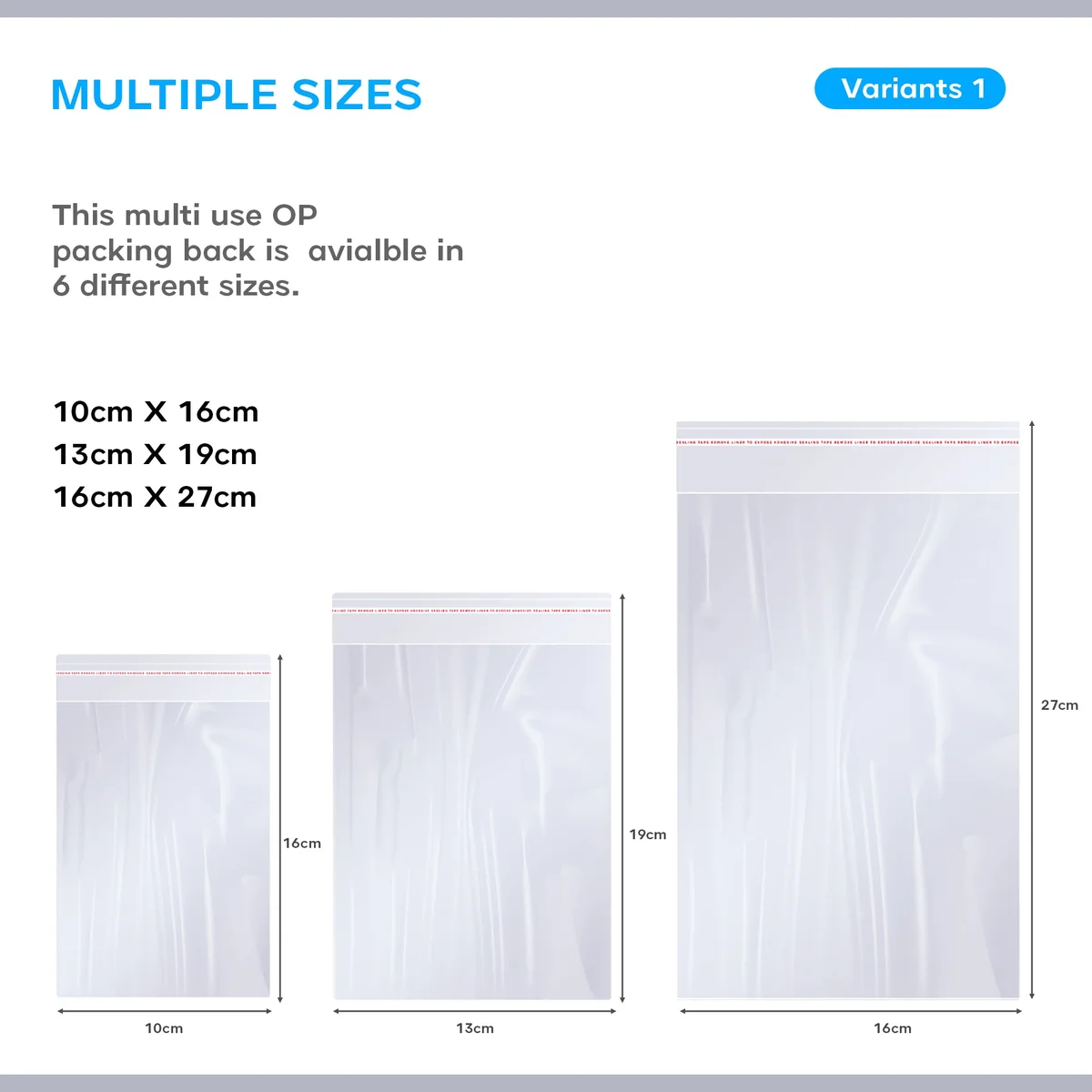 Stack of clear transparent resealable poly bags with zip closure, showing lightweight and foldable design for storage use