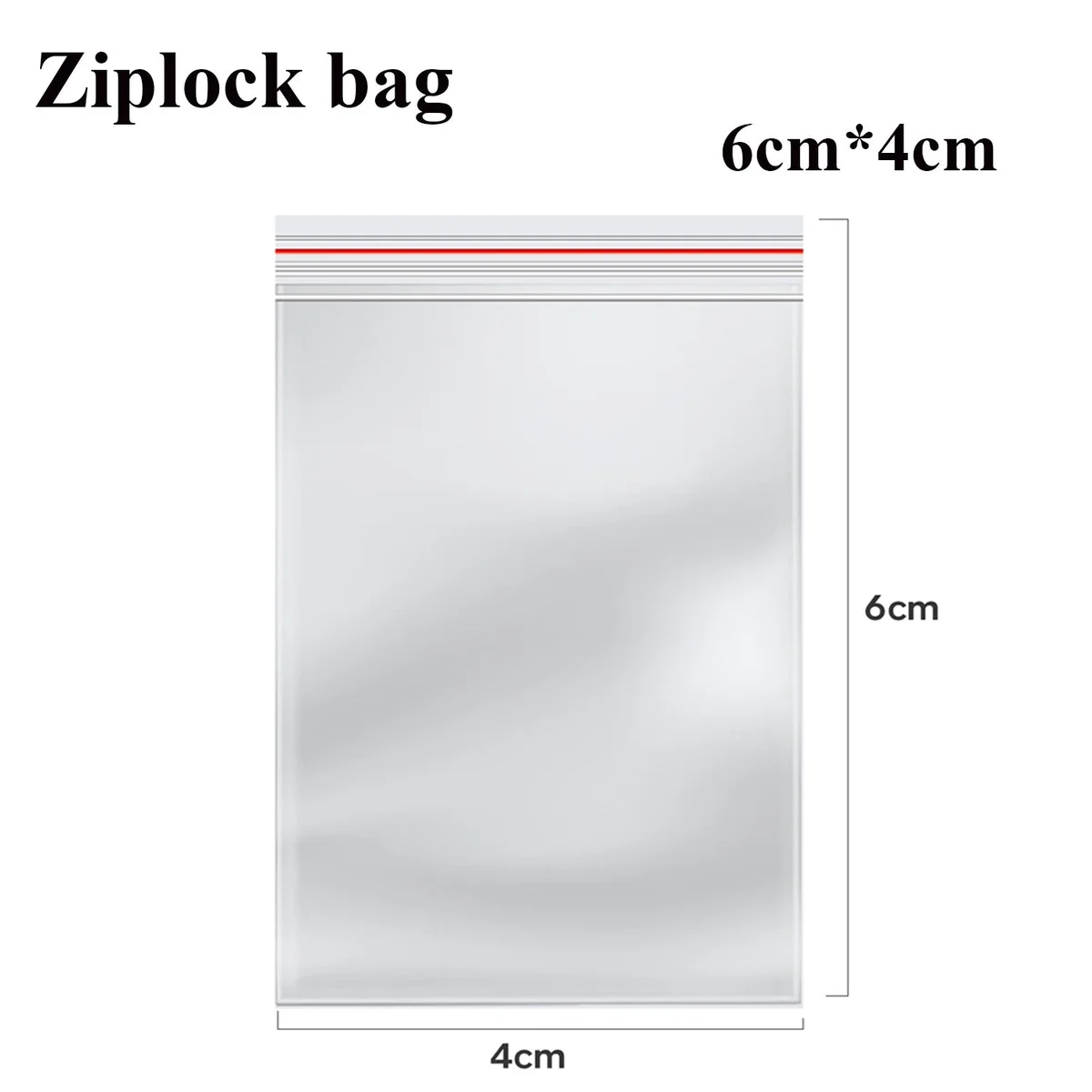 Stack of clear resealable poly bags with zip lock, showing lightweight, foldable, transparent polypropylene material