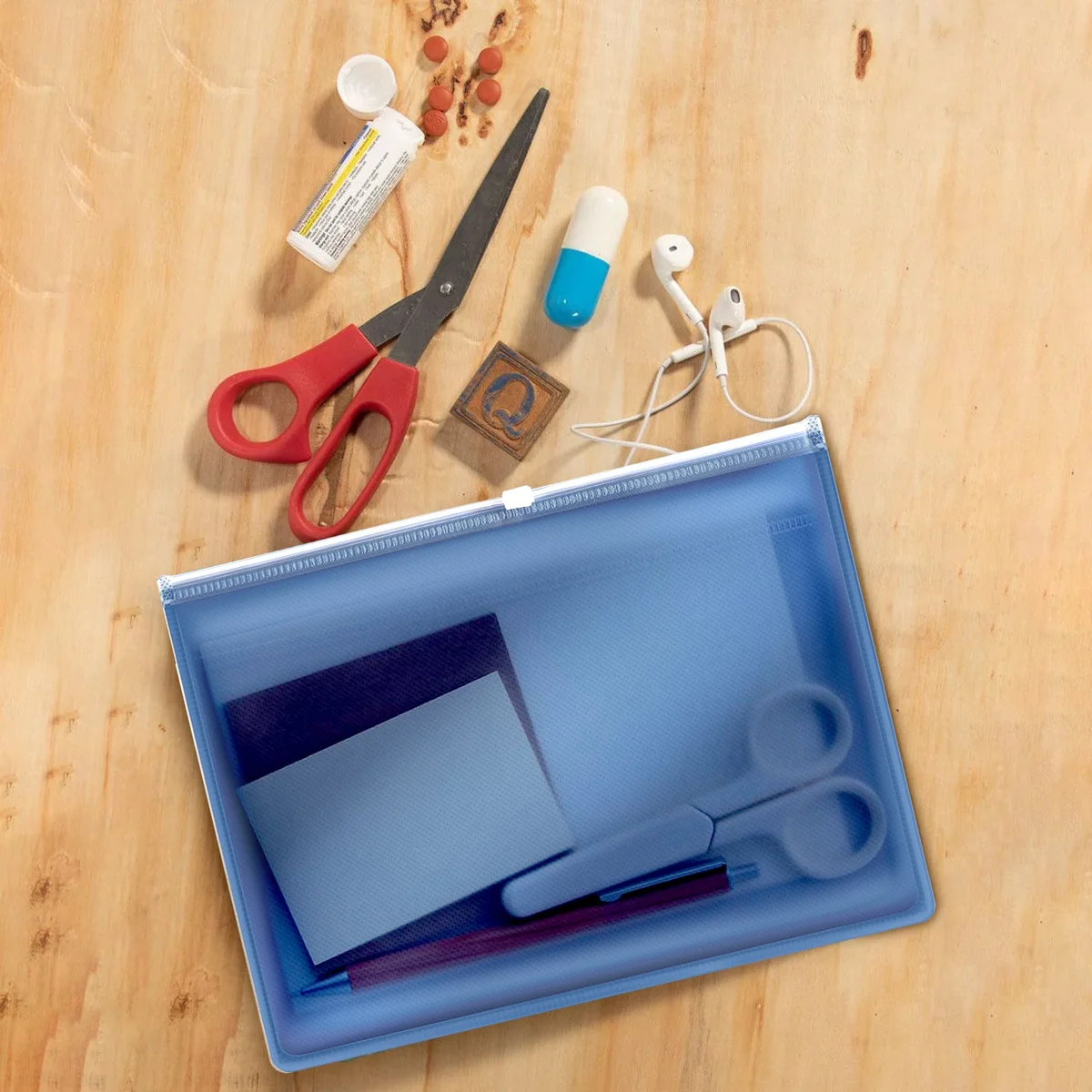 Set of 12 clear plastic document folders with zip lock, designed for A4 and A5 papers, waterproof and lightweight